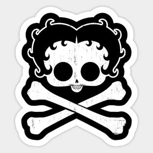 BETTY BOOP - Skull & crossbones 2.0 Sticker